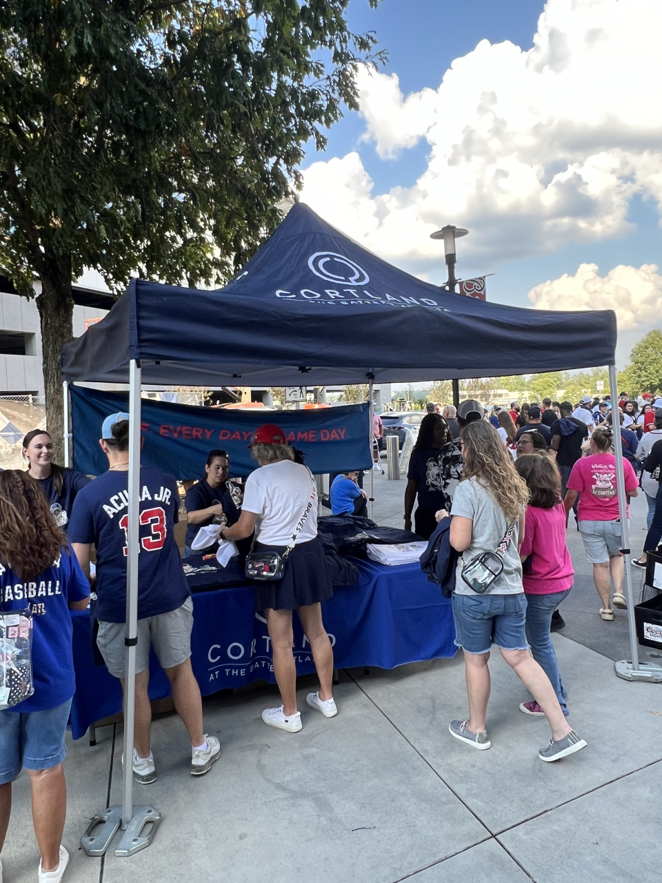 Cortland Apartments - Atlanta Braves Pop-up — campaign staffed by Street Teams Co
