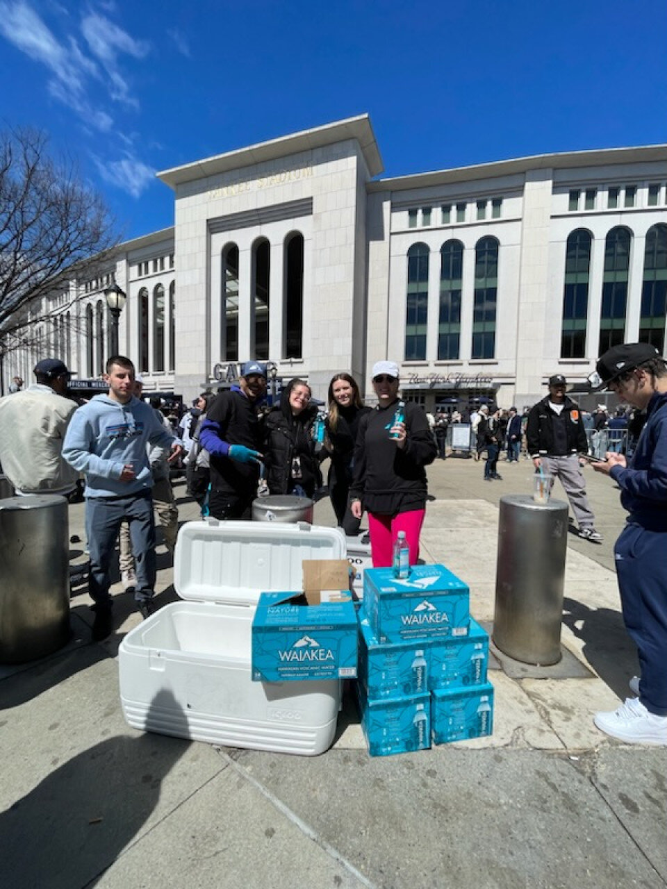 Waiakea Water x Aaron Judge Opening Day street team activation